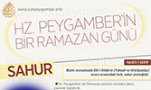 ﻿İnfografik: Hz. Peygamber'in Bir Ramazan Günü